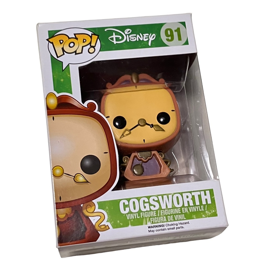Funko Pop! Disney Cogsworth 91 Beauty & The Beast NEW